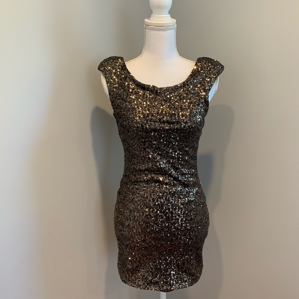 MINK PINK Fireworks Sequin Mini Dress
